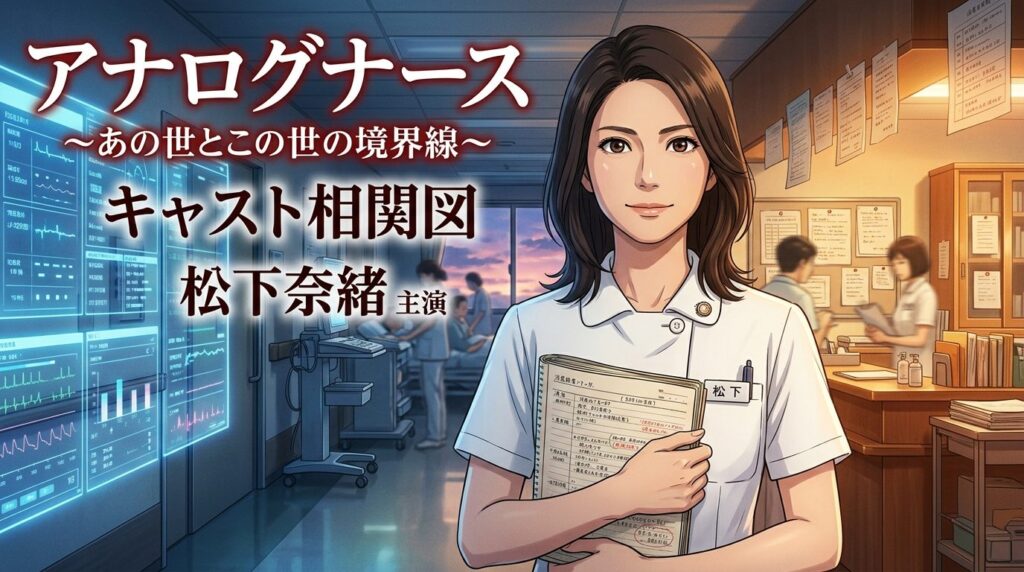 ドラマ『アナログナース 〜あの世とこの世の境界線〜』キャスト相関図と登場人物一覧！松下奈緒主演の役柄＆見どころ徹底解説【ネタバレなし】
