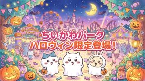 ちいかわパークのハロウィン限定登場！おばけグッズとグリーティング完全ガイド