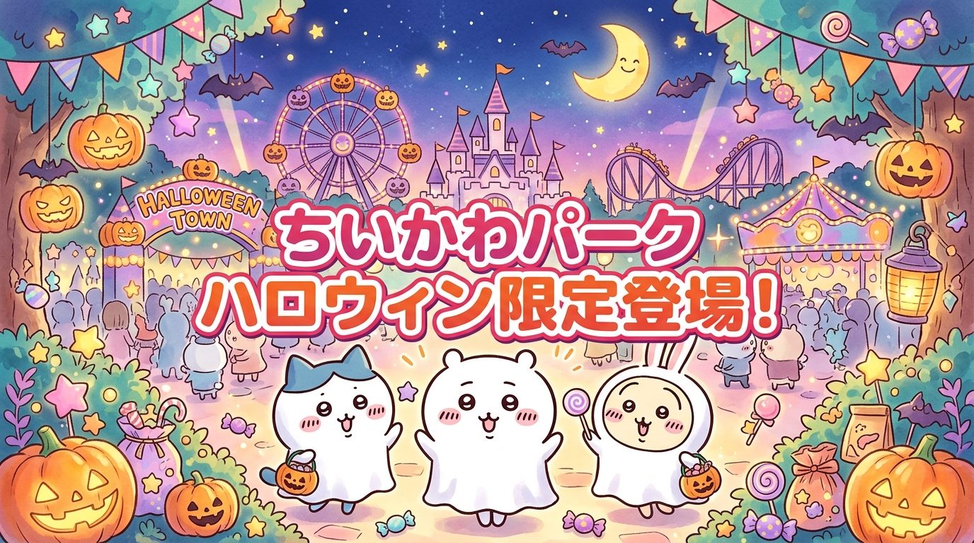 ちいかわパークのハロウィン限定登場！おばけグッズとグリーティング完全ガイド
