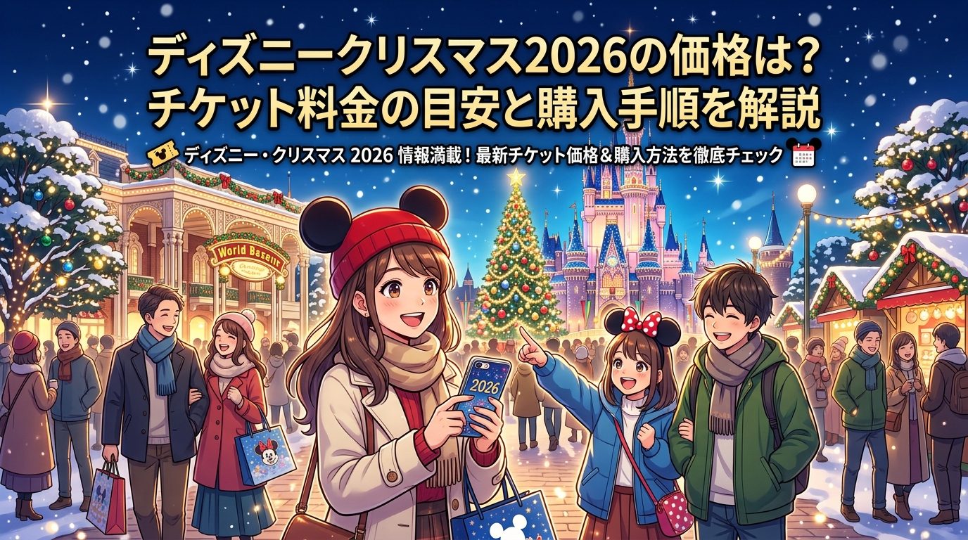 ディズニークリスマス2026の価格は?チケット料金の目安と購入手順