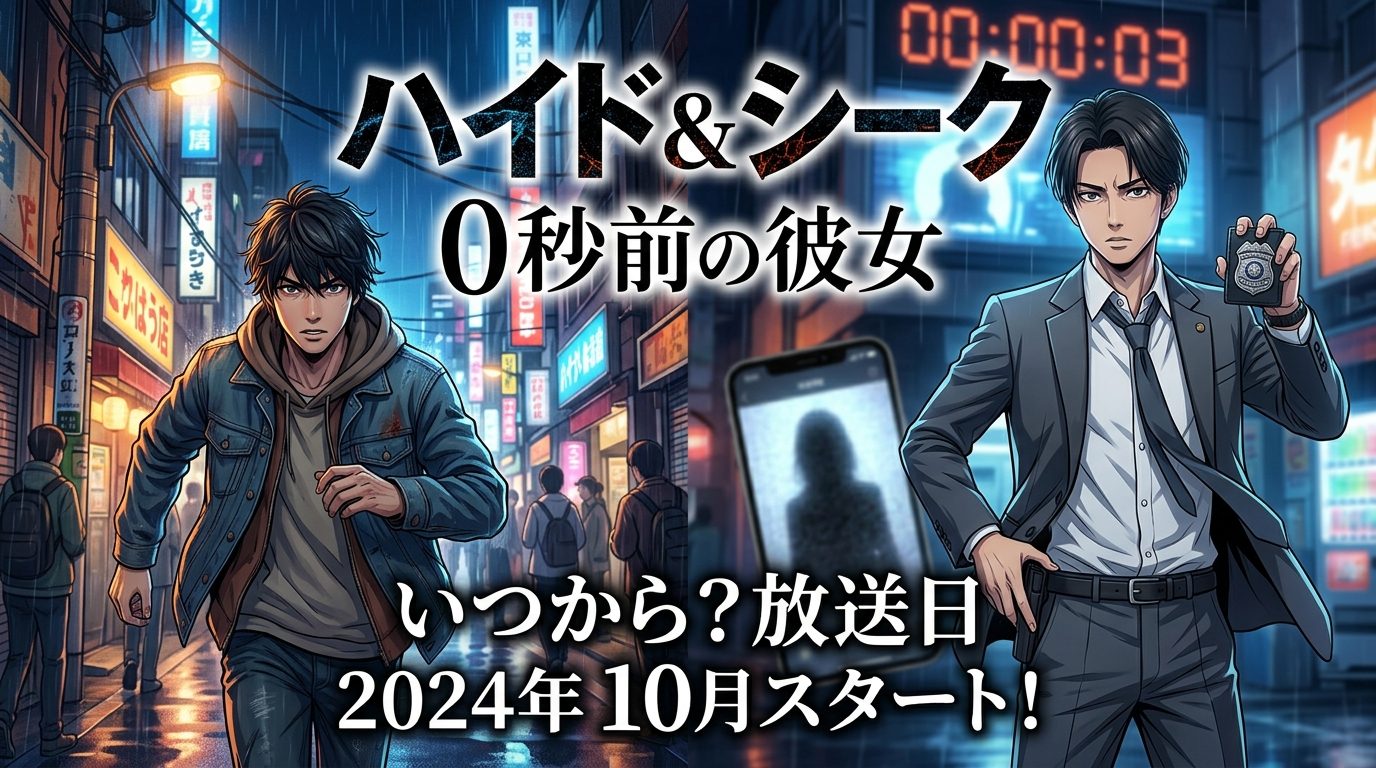 ドラマ『ハイド&シーク 0秒前の彼女』はいつから?放送日・放送局・全何話日程&無料見逃し配信まとめ【ネタバレなし】