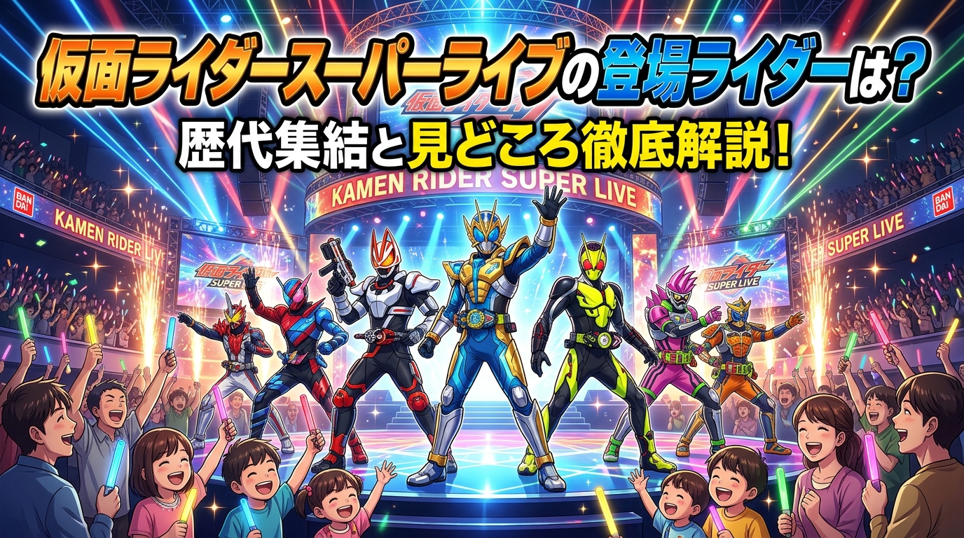 仮面ライダースーパーライブの登場ライダーは?歴代集結と見どころ徹底解説!