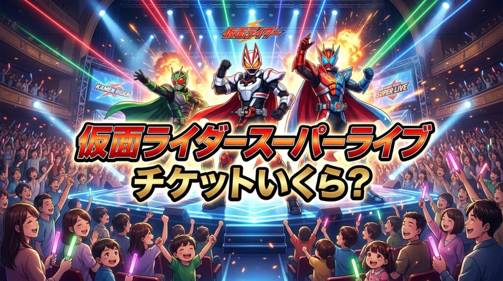仮面ライダースーパーライブのチケットはいくら？料金・座席・購入方法まとめ