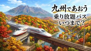 九州であおう乗り放題パスはいつまで？発売期間や利用日程を徹底解説！