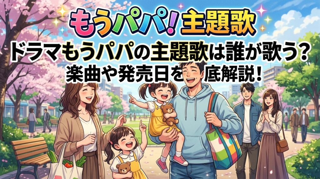 ドラマもうパパの主題歌は誰が歌う？楽曲や発売日を徹底解説！