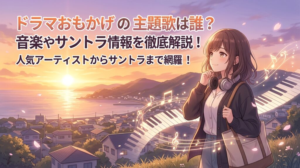 ドラマおもかげの主題歌は誰？音楽やサントラ情報を徹底解説！