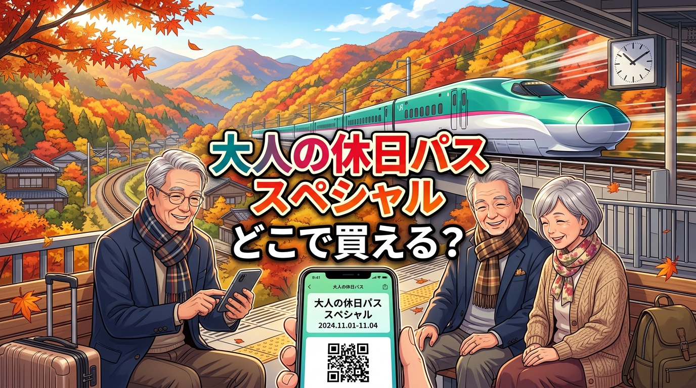 大人の休日パススペシャルはどこで買える?駅窓口や購入方法を徹底解説!