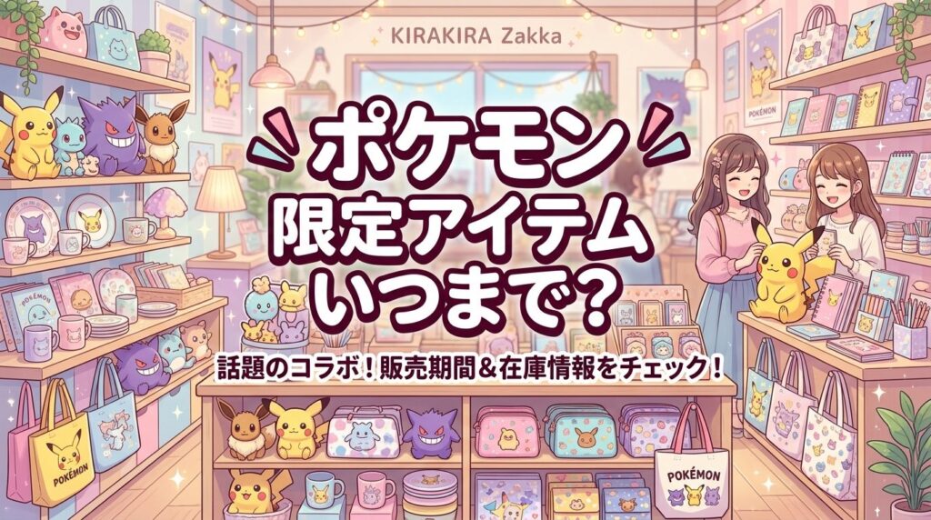3COINSポケモン第一弾はいつまで？販売終了日と売り切れ再販まとめ