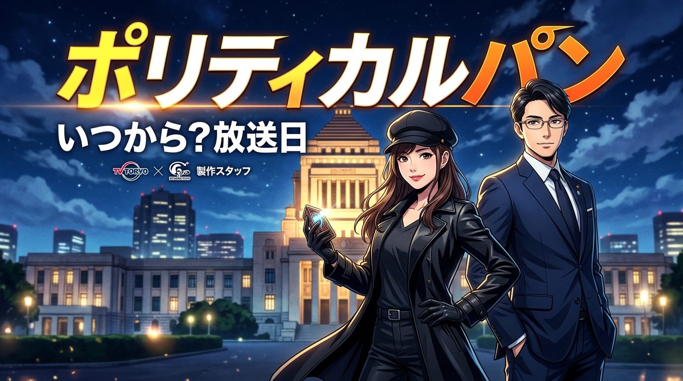 ドラマ『ポリティカルパン』はいつから？放送日・放送局・全何話日程＆無料見逃し配信まとめ【ネタバレなし】