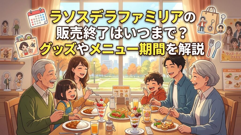 ラソスデラファミリアの販売終了はいつまで？グッズやメニュー期間を解説