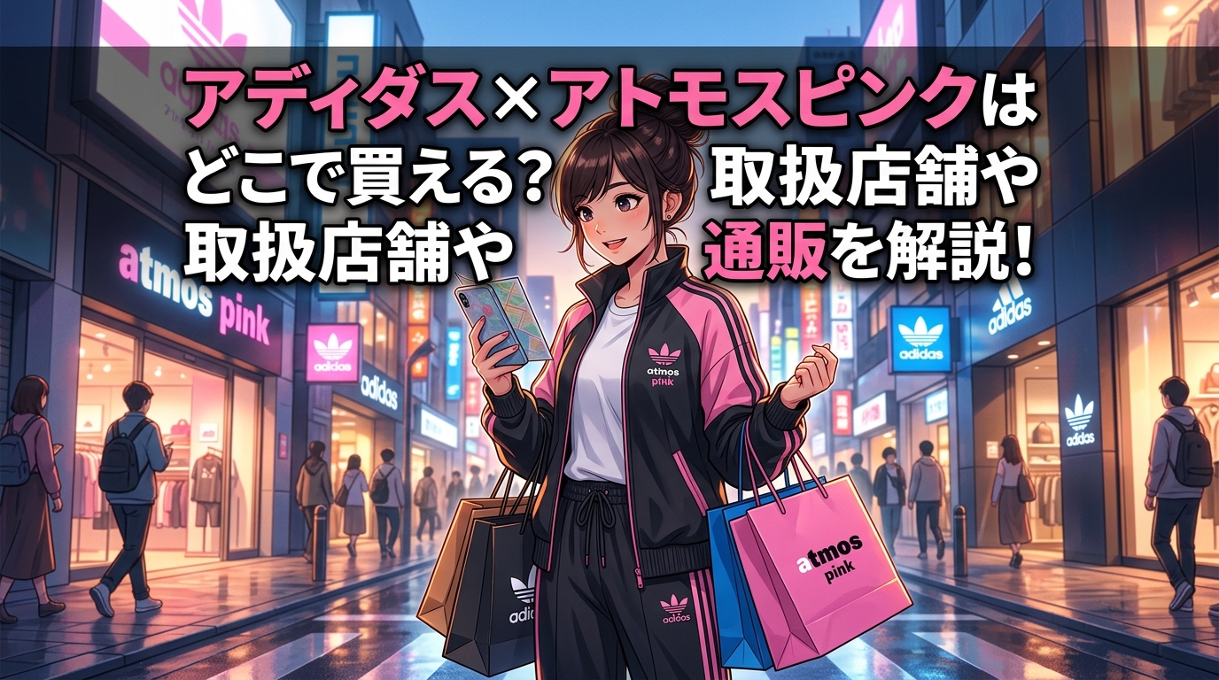アディダス×アトモスピンクはどこで買える？取扱店舗や通販を解説！