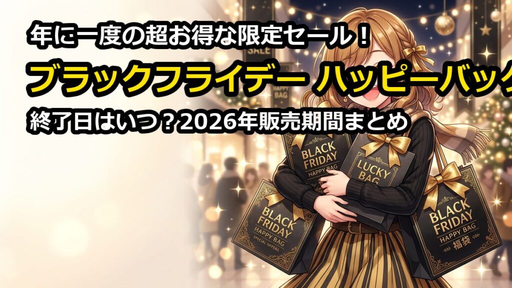 ブラックフライデー2026ハッピーバッグ終了日はいつ？販売期間まとめ