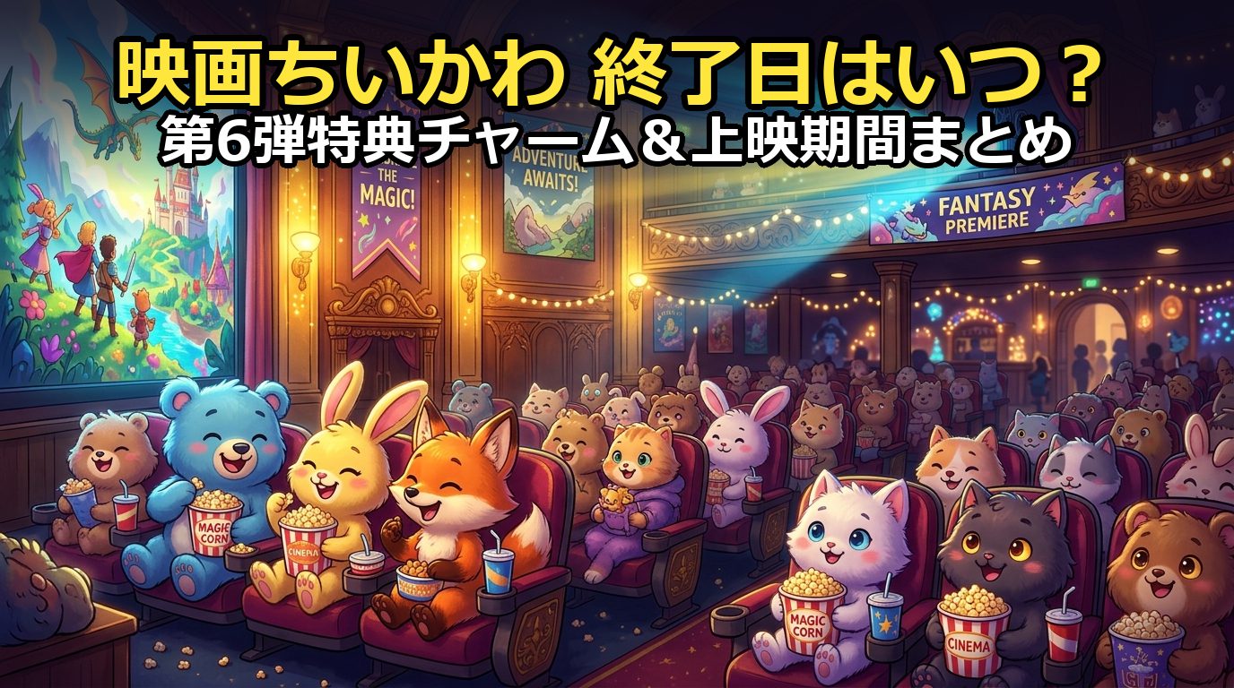 映画ちいかわ終了日はいつ?特典チャームや上映期間の目安まとめ