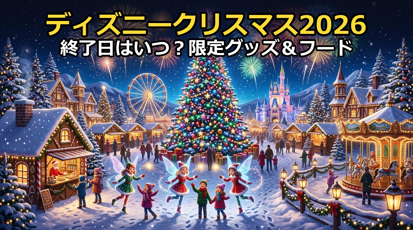 ディズニークリスマス2026終了日はいつ?限定グッズ販売期間まとめ