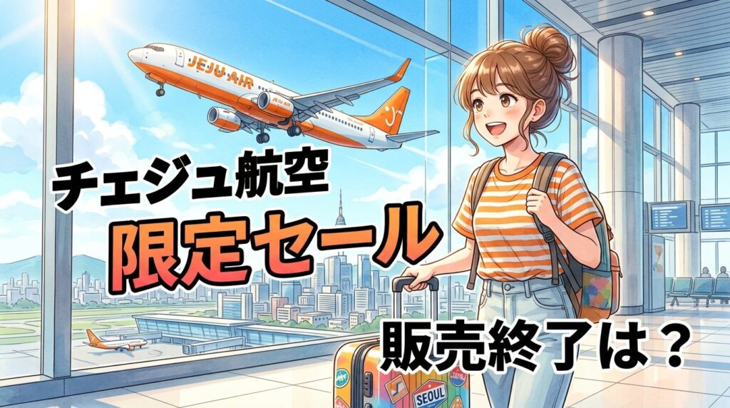 チェジュ航空2026セール販売終了日はいつ？対象路線や予約方法を解説！