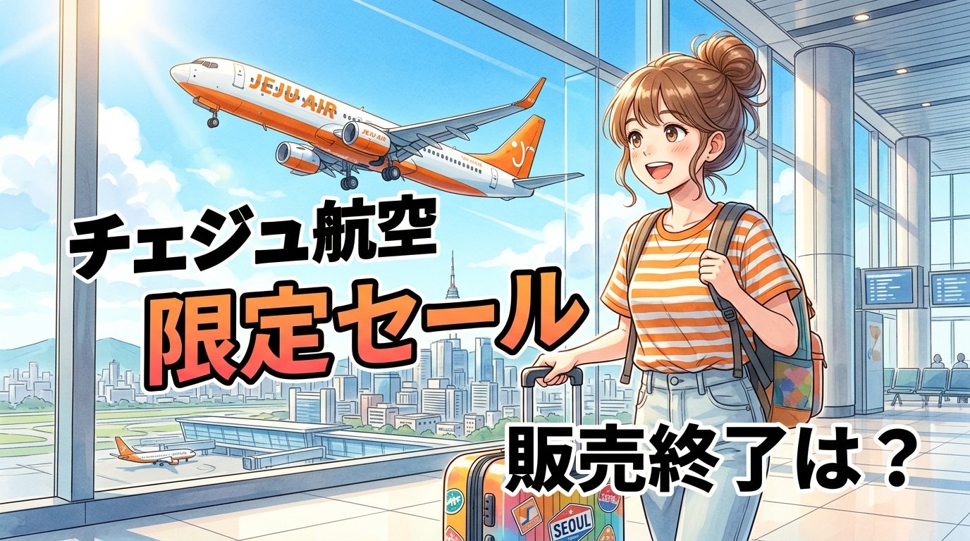 チェジュ航空2026セール販売終了日はいつ？対象路線や予約方法を解説！