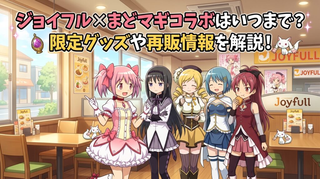 ジョイフル×まどマギコラボはいつまで？限定グッズや再販情報を解説！