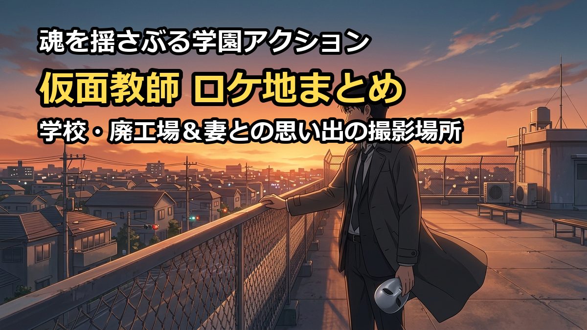 仮面教師妻を亡くしたその日からのロケ地はどこ？学校や撮影場所まとめ