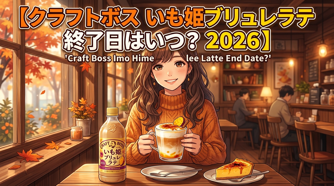 クラフトボスいも姫ブリュレラテ2026の終了日はいつ?販売期間を解説!