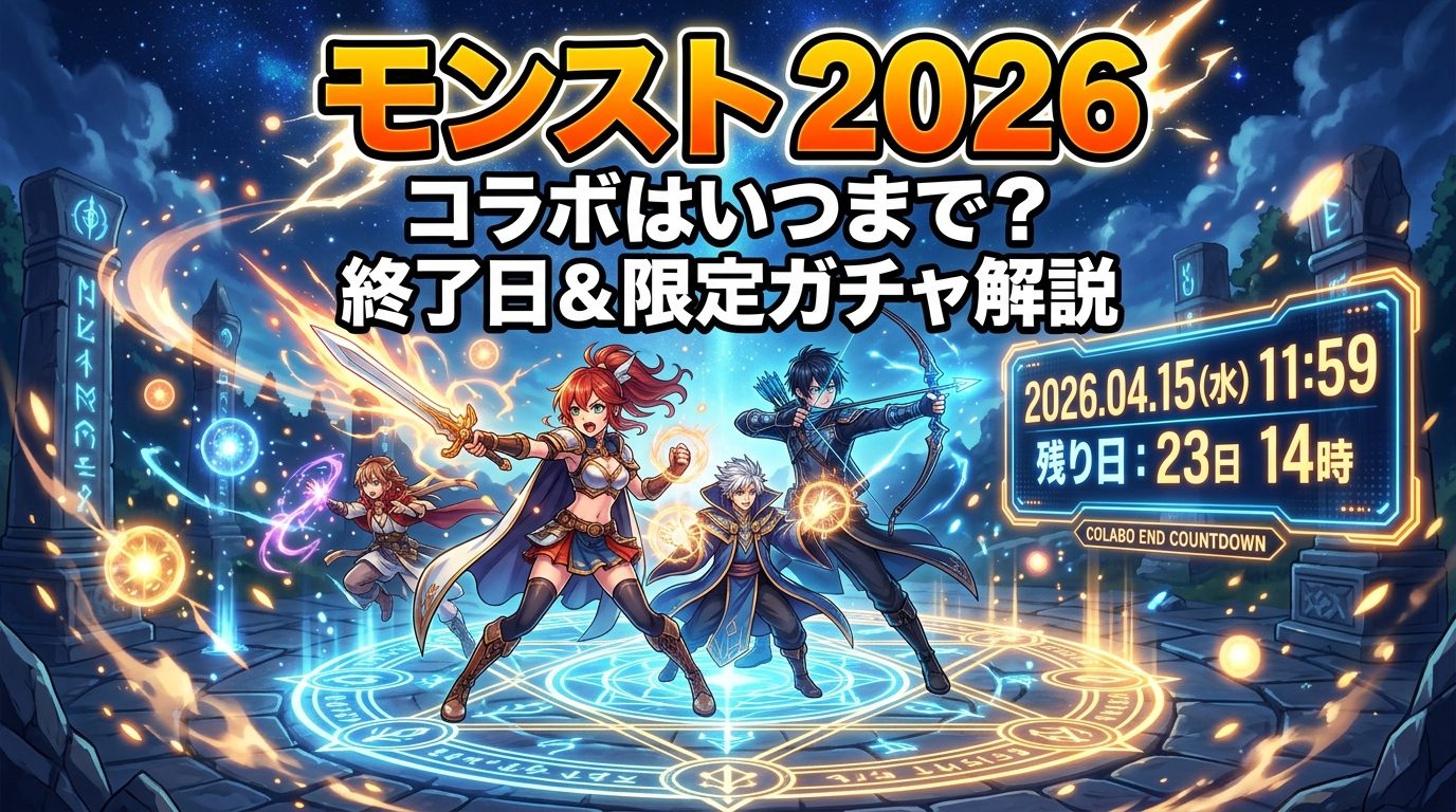モンスト2026のコラボはいつまで?終了日や限定ガチャを徹底解説!
