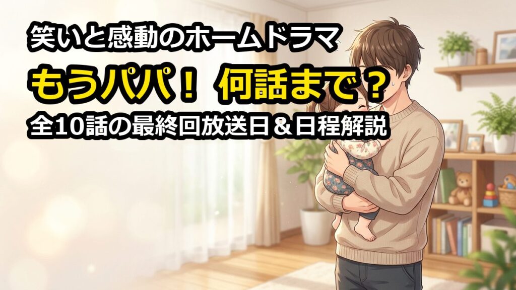 ドラマもうパパは何話まで？最終回放送日や全10話日程を徹底解説
