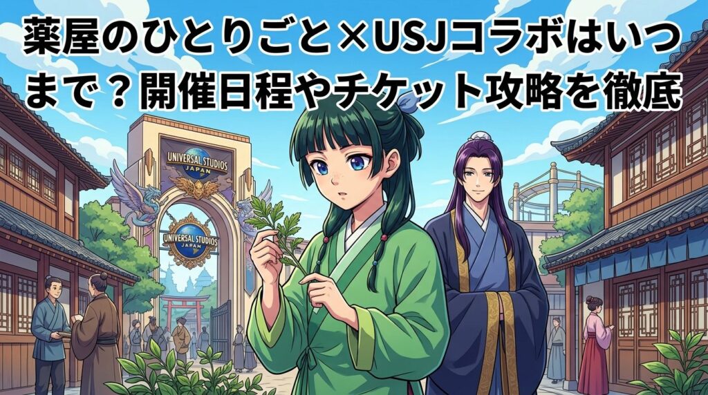 薬屋のひとりごと×USJコラボはいつまで？開催日程やチケット攻略を徹底解説