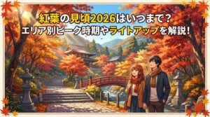 紅葉の見頃2026はいつまで？エリア別ピーク時期やライトアップを解説！