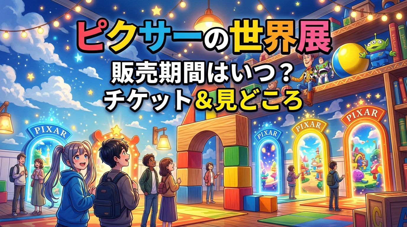 ピクサーの世界展2026の販売期間はいつ?チケットや見どころを解説!