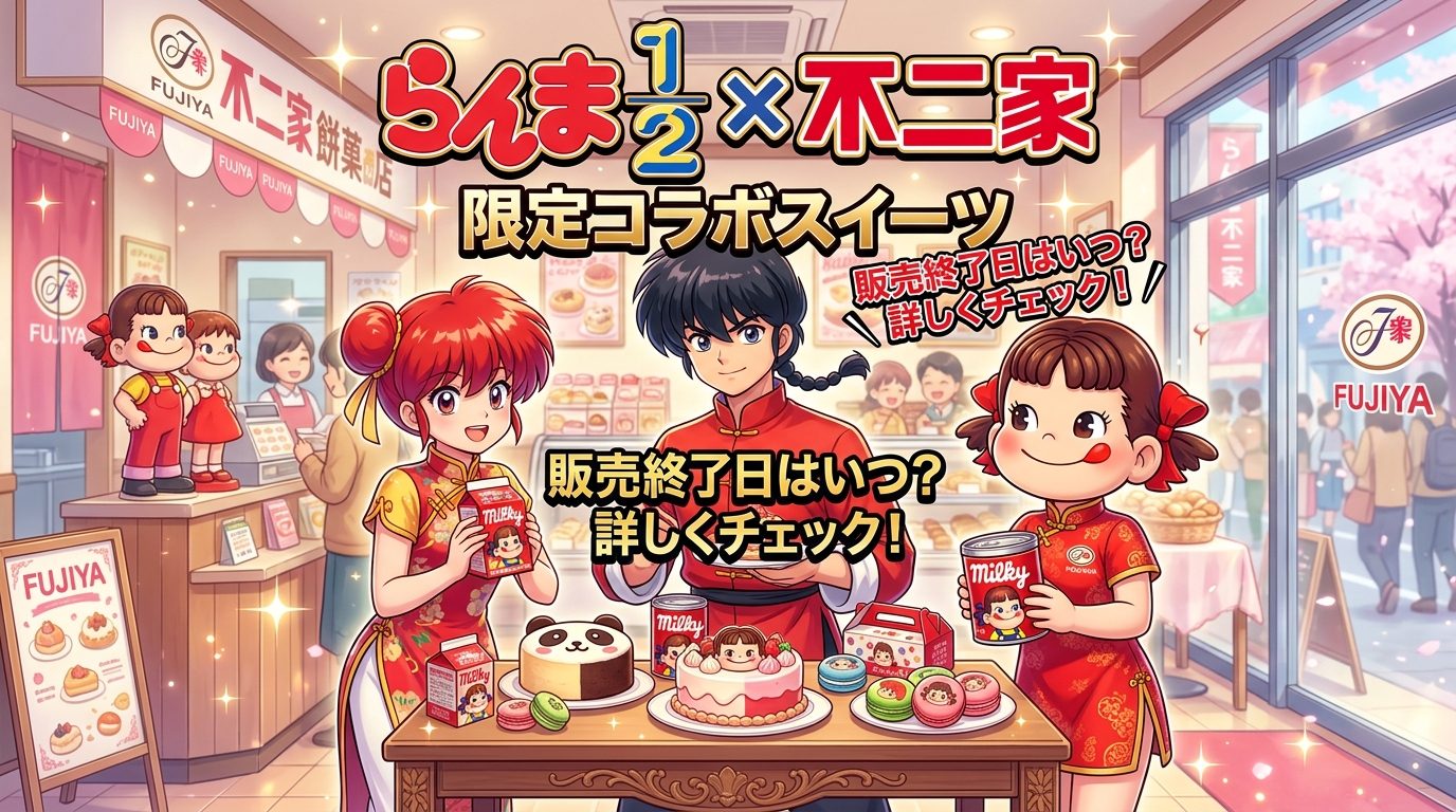 らんま1/2販売終了2026はいつ？不二家コラボや対象店舗を解説！