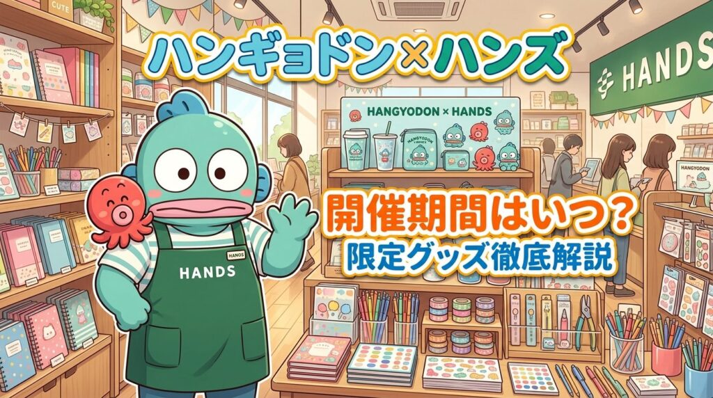 サンリオハンギョドン×ハンズの開催期間はいつ？限定グッズを徹底解説！