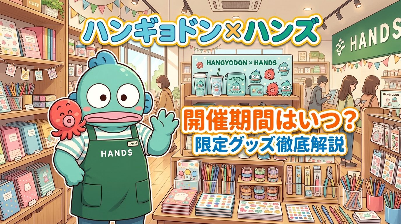 サンリオハンギョドン×ハンズの開催期間はいつ?限定グッズを徹底解説!