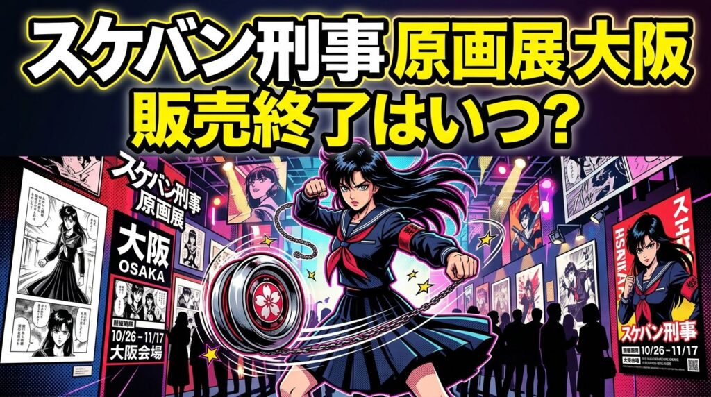 スケバン刑事原画展大阪の販売終了はいつ？チケットや限定グッズを解説！