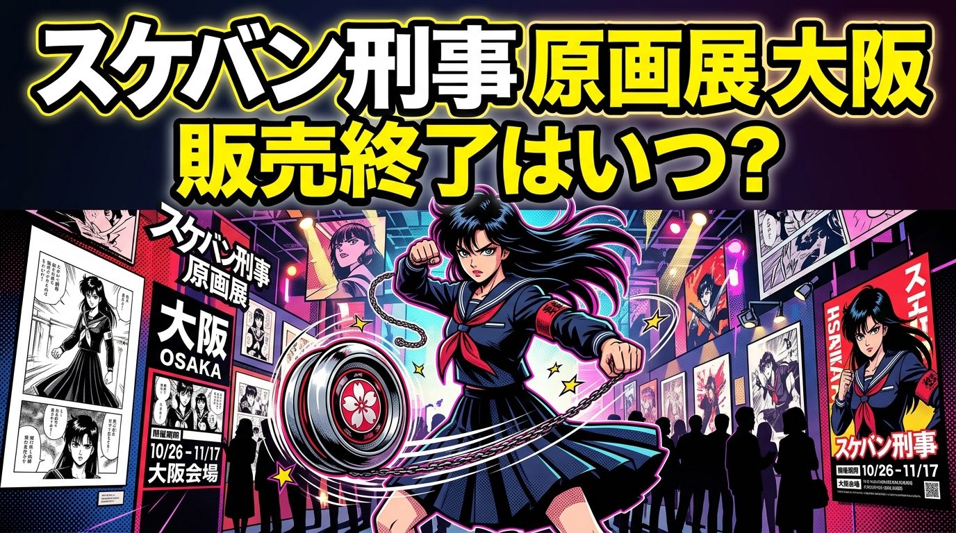 スケバン刑事原画展大阪の販売終了はいつ?チケットや限定グッズを解説!