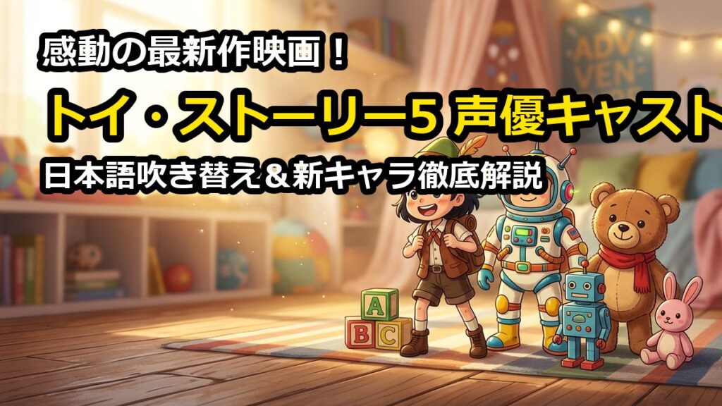 トイストーリー5日本語吹き替え声優キャスト一覧！新キャラや続投解説