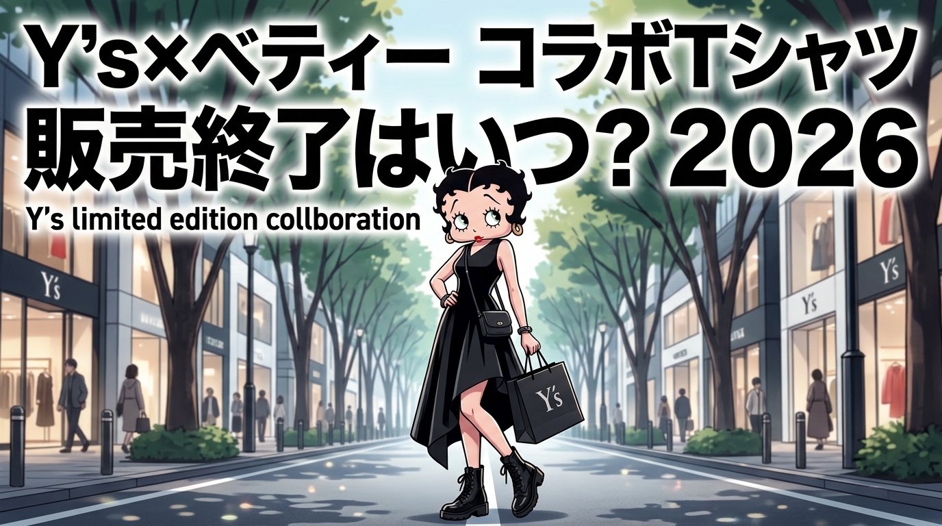 Y'sベティーブープコラボTシャツ2026の販売終了はいつ？通販を解説！